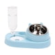 thumbnail image 4 of Comedero Para Perros Tazones Dobles Acero Inoxidable Cachorro Mascota Gato Tazones Comida Agua Azul, 4 of 5