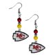 thumbnail image 1 of Aretes Siskiyou Sports Kansas City Chiefs colores del equipo, 1 of 4