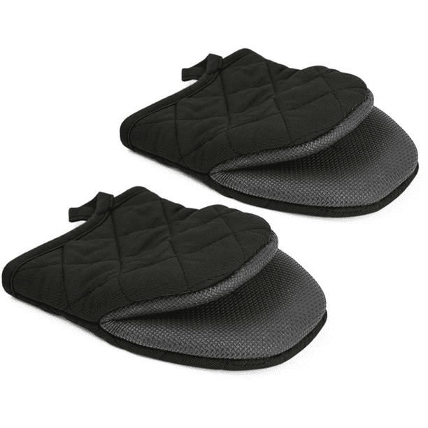 Manoplas cortas de silicona resistentes al calor para horno, ideales para hornear, asar, barbacoas, microondas y lavar a máquina.