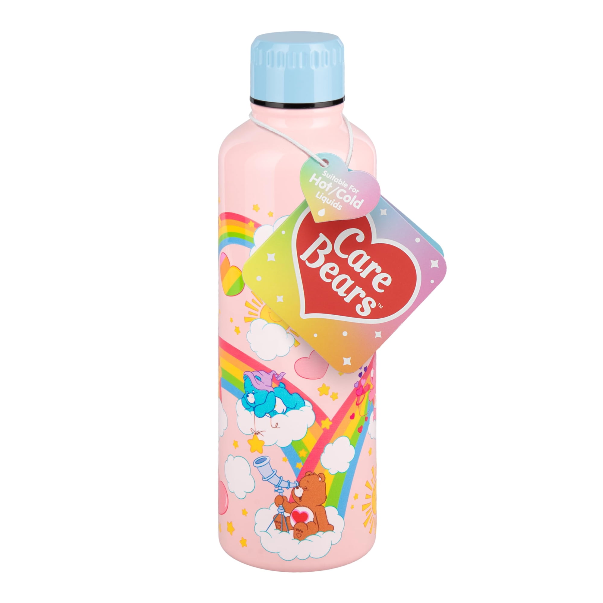 Paladone - Botella Metálica Care Bears 600 Ml Con Tapa De Rosca