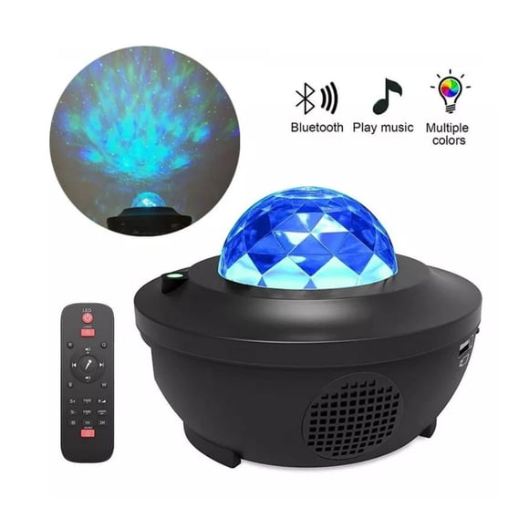 Proyector Multicolor De Galaxia Dormitorio Y Sonido Bluetooth