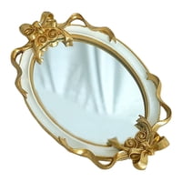 Bothyi - Bandeja De Espejo De Baño Bandeja De Cocina Organizador De Joyas Decoración Para El Hogar Blanco