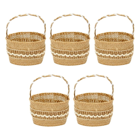 5 Piezas De Bolsas De Regalo De Halloween, Cubo De Asas De Caramelo Para Ceremonia De Boda De Vacaciones, Estilo E