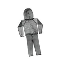 Magideal - Traje De Mosquitera De Malla, Trajes Con Capucha, Protección Corporal, Trajes Ghillie, Traje De Pesca, Traje De Apicultura Para Caza, Pesca, Actividad Negro Xl Xxl