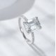 thumbnail image 4 of Anillos de Compromiso de Moissanita Corte Esmeralda de Oro de 18K de 4 Uds para Mujer Color D VVS1 Anillos de Moissanita Joyería Anillos de Diamante para Mujer de Plata Esterlina S925 con Certificado, 4 of 9