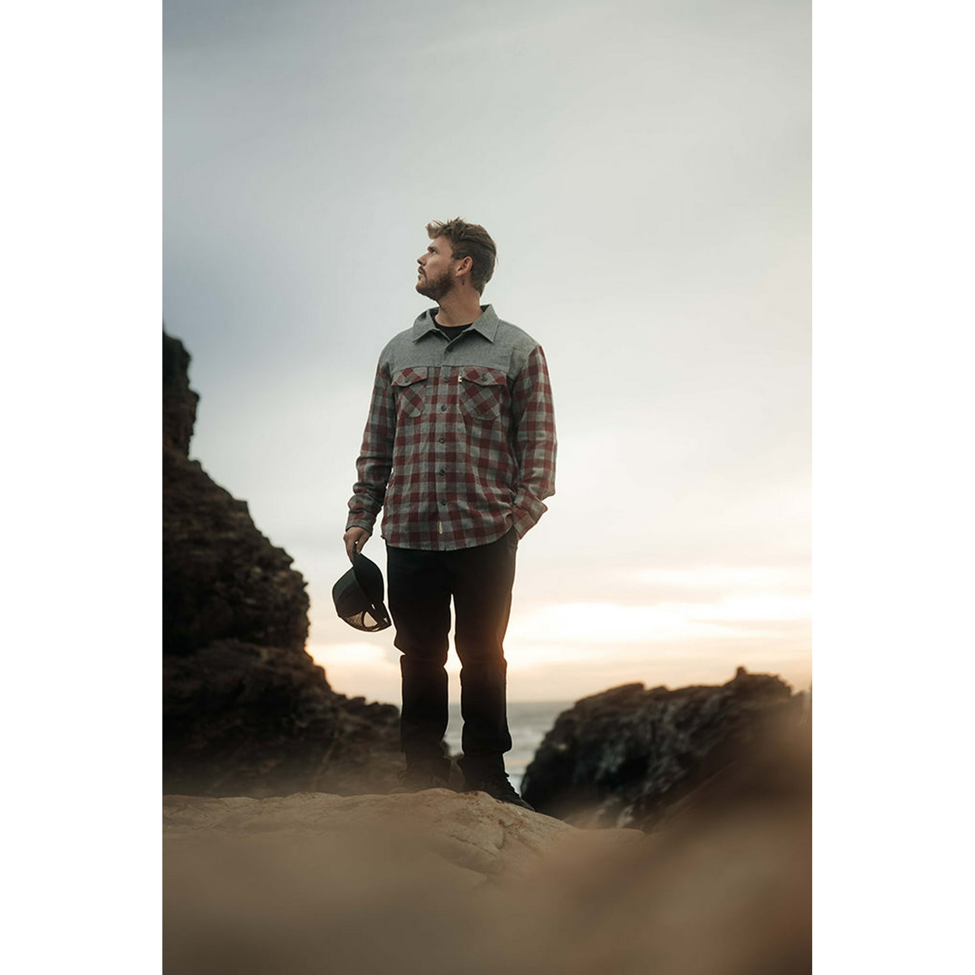 Camisa Longrider Burdeo Hombre Falcone