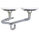 thumbnail image 1 of Kit de desagüe Snappy Trap DK-110 para lavabo de doble cubeta, 1 of 6