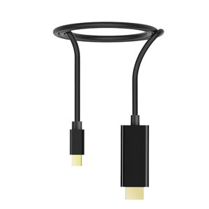 Magideal - Cable Mini Dp A Hdmi, Cable Adaptador, Accesorios Electrónicos, Convertidor, Cable Hdmi Negro Para Proyector, Computadora, Duradero