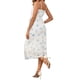 thumbnail image 3 of INSPIRE CHIC Vestido de Maternidad de Malla Fruncida sin Mangas con Tirantes Espagueti Ajustado de Longitud Media para Invitada de Boda Blanco Azul XL, 3 of 6