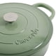 thumbnail image 3 of Braiser Crock-Pot de hierro fundido esmaltado artesanal, 5 litros con tapa, color pistacho, 3 of 6