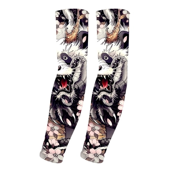 Mangas para brazos AHXN con protección UPF 50+ y diseño de tatuaje refrescante
