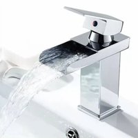 Genericio - Grifo Llave Mezcladora Monomando Para Fregadero Lavabo Lavamanos Grifo Baño Acero Inoxidable Plateado