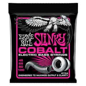 Set De Cuerdas Para Bajo Ernie Ball Super Slinky Cobalt 45 - 100