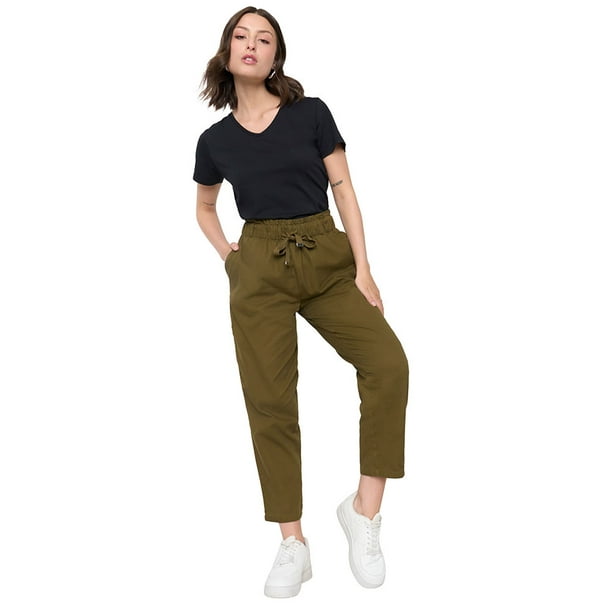 Pantalón Mujer Jogger Oliva Corona