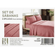 thumbnail image 1 of Set De Sabanas King Color Negro Rosa Hilos + 2 Funda De Almohada, 1 of 2