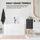 thumbnail image 5 of Toallas de baño QUBA LINEN, pack de 6, 61 x 122 cm, gris, algodón, 5 of 7