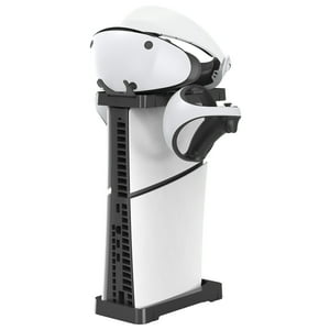 Kit De Soportes De Montaje Aaronmei Para Ps5 Slim Disc & Digital Edition Con Soporte De Pie Para Controlador Ps Vr2 Negro