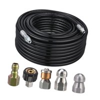 Magideal - Kit De Chorro De Alcantarillado Para Lavadora A Presión, Limpiador De Chorro De Drenaje, 5 Boquillas, Kit De Limpieza De Chorro De Alta Resistencia De