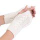 thumbnail image 1 of Guantes sin dedos de punto con cable elástico y acanalado para mujer, 1 of 5