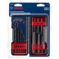 Juego De Extractores De Tornillos Y Brocas Bosch Bspe6D 12 Piezas