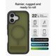 thumbnail image 2 of Funda de teléfono ZAGG Rainier con soporte para iPhone 17, color verde, 2 of 9