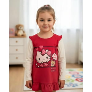 Polera Niña Hello Kitty Coral 10