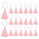 thumbnail image 1 of Uxcell 20 paquete de borlas de marcador de 4.3 pulgadas con lazo colgante, borlas pequeñas suaves, rosa, 1 of 7