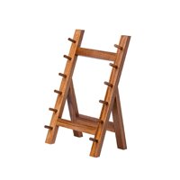 Magideal - Estante Organizador De Cuchillos, Estante De Almacenamiento De Cuchillos De Color Salmón Para Decoración Del Hogar, Armarios De Colección, Tienda De C Marrón De 6 Capas