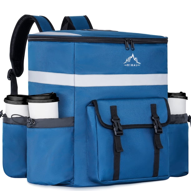 Mochila GoHimal para entrega de comida, tamaño grande, para pizza, color azul frío/caliente