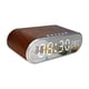 thumbnail image 2 of Reloj Despertador Digital Moderno Reloj Electrónico De Escritorio Para Mesita De Noche Baño Interior Marrón, 2 of 3