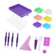 thumbnail image 4 of Kits De Bandejas De Pinturas De Diamantes 5D, Bandejas De Clasificación De Cuentas De Placa De Taladro Con Tapa Para Manualidades DIY, Multicolor, 4 of 5