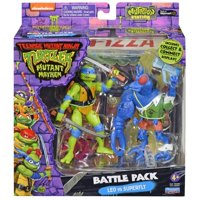 Figuras De Acción Playmates Tmnt Mutant Mayhem Leo Vs Superfly