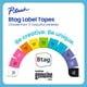 thumbnail image 3 of Cinta adhesiva Brother Genuine P-Touch Btag BTAG231 en blanco y negro, 3 of 7