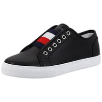 Zapatilla Tommy Hilfiger Anni Para Mujer, Color Negro, Lisa, Talla 8