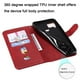 thumbnail image 2 of Funda con Cremallera para REALME C15/C12, Carcasa Cartera de Cuero PU con Soporte y Tarjetero, 2 of 5
