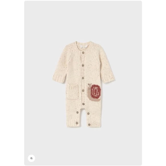 Enterito caracol unisex bebe recien nacido beige 4 A 6 Meses