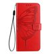 thumbnail image 3 of Funda cartera mariposa para Motorola Moto G15 Power con soporte y ranuras para tarjetas Rojo, 3 of 5