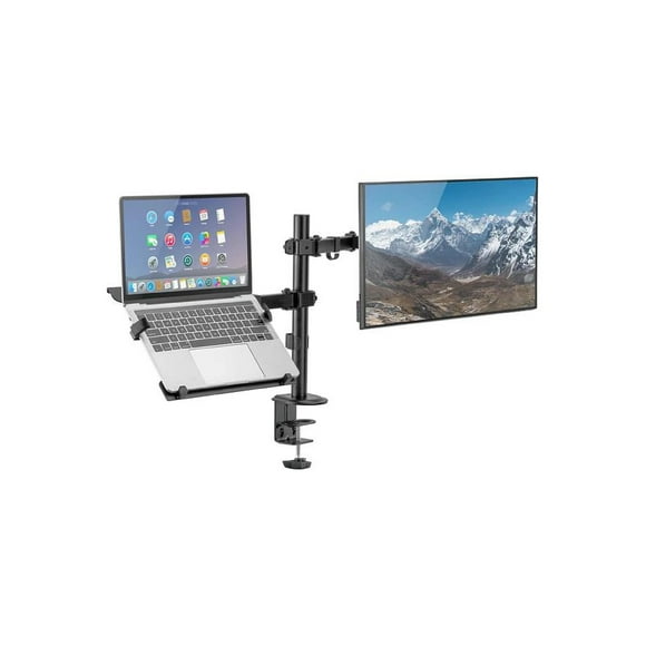 Soporte para Monitor y Laptop Ajustable para Escritorio, Ideal para Oficina, Escritorio Gamer y Oficina
