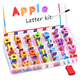 thumbnail image 1 of Kit letras coloridas magnéticas, 104pcs pizarra doble cara, 1 of 3