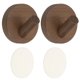 thumbnail image 1 of 2 Paquete de Ganchos de Pared de Madera de Nogal, Ganchos Redondos para Abrigos, 1 of 7