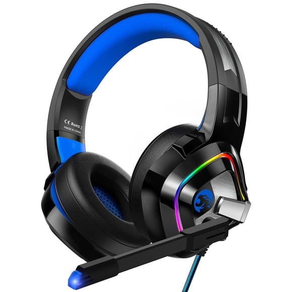 Auriculares para juegos ZIUMIER PS4, Xbox One con micrófono con cancelación de ruido