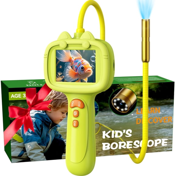 Cámara boroscopio Daxiongmao para niños, 2.6 pies, LED, resistente al agua