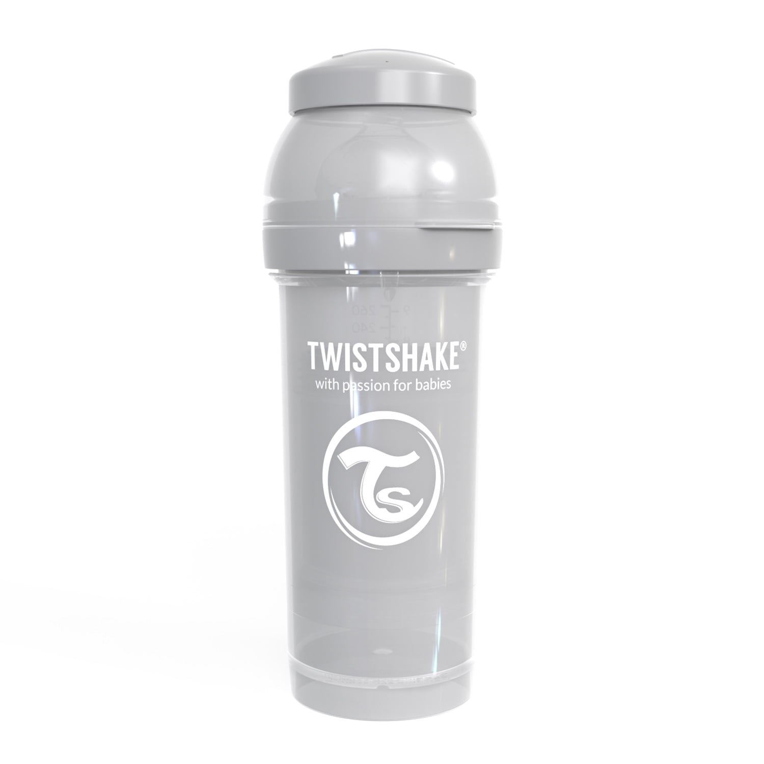 Twistshake - Mamadera Anti-cólico 330ml Gris