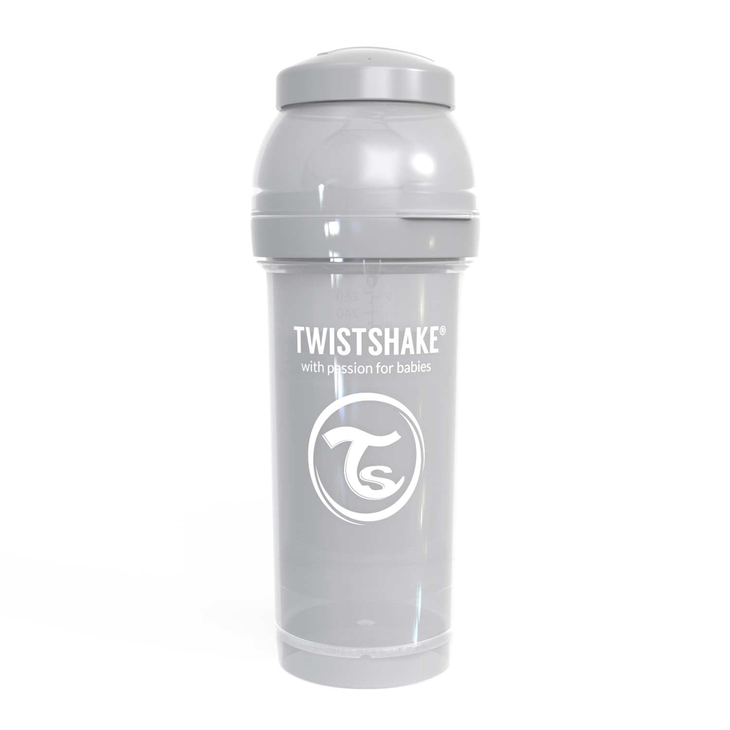 Twistshake - Mamadera Anti-Cólico 330Ml Gris