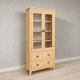 thumbnail image 1 of Vitrina de Madera con Coperos Vajillero Artesanal de Pino - Natural - 80x35x180 cm, 1 of 3