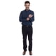 thumbnail image 3 of Camisa Estampada Microprint Azul Marino azul marino L, 3 of 4