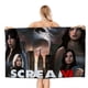 thumbnail image 1 of Scream Toalla de playa de secado rápido con diseño temático, regalo para mujeres y niñas, ideal para cumpleaños, fans, amantes de la música, uso en la playa o al aire libre, 78 × 180 cm, 1 of 6
