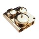 thumbnail image 2 of 3 Platos Compactos Para Decoración De Uñas Con Tapa Para Uso Doméstico, Chapado En Oro., 2 of 5
