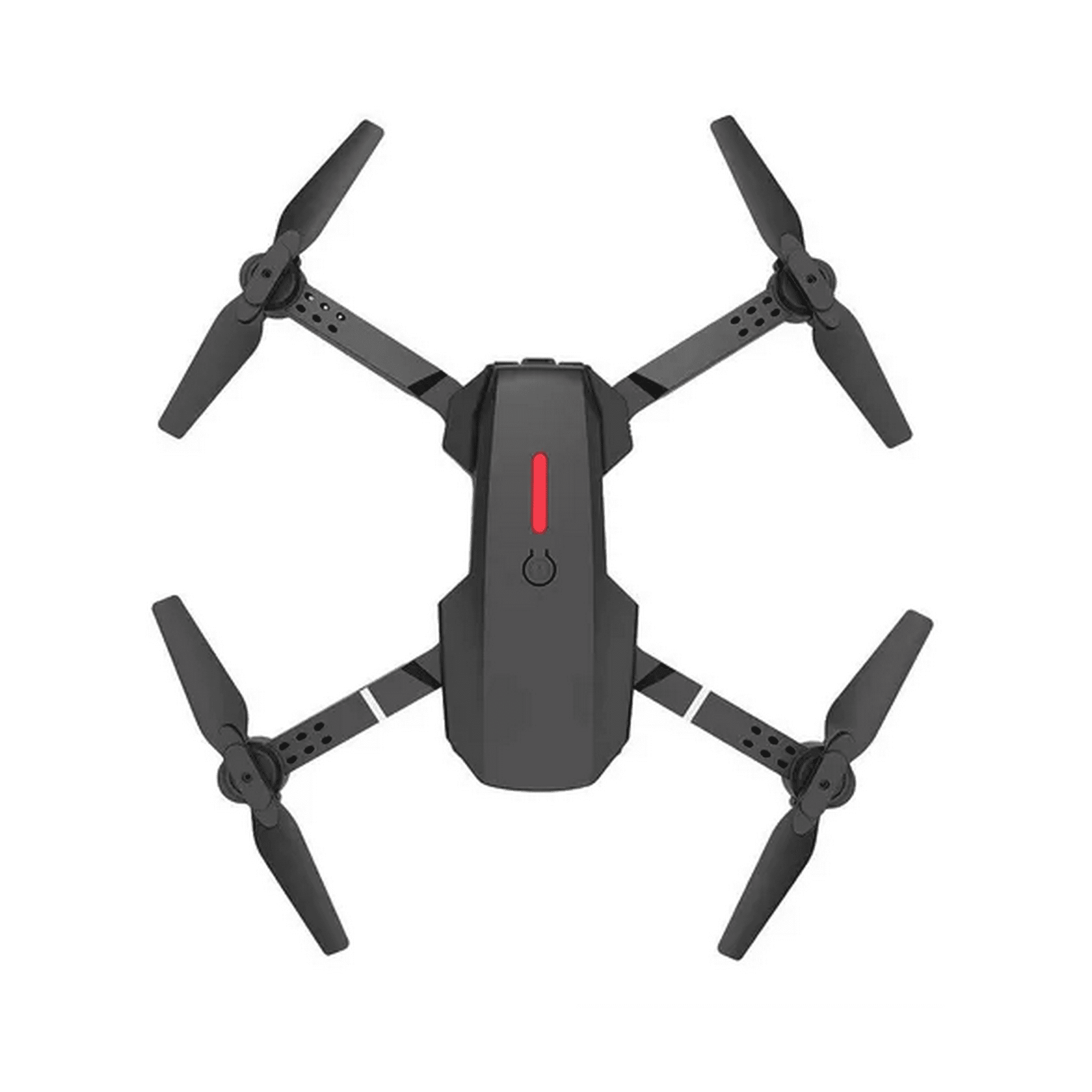 Genérico - Drone Con Cámara Dual Hd Wifi 3 Baterías Y Protectores Color Negro