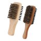 thumbnail image 4 of Cepillo Para Bigote De Barba Con Cerdas De Pelo De Doble Cara Para Hombres De 2 Piezas Con Mango De Madera, 4 of 5